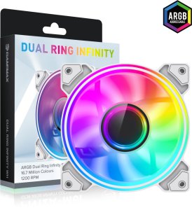 Wentylator GameMax Dual Ring Infinity WH 13