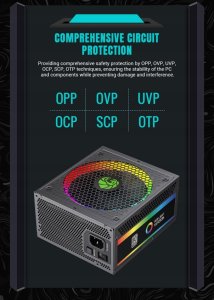 Zasilacz GameMax Gamemax Power Supply, 80 PLUS, Platinum | RGB PRO 1300P | 1300 W 11