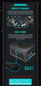 Zasilacz GameMax Gamemax Power Supply, 80 PLUS, Platinum | RGB PRO 1300P | 1300 W 5