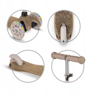 Hulajnoga Skids Control HULAJNOGA BALANSOWA UNO GLITTER GOLD 5906601709234 10