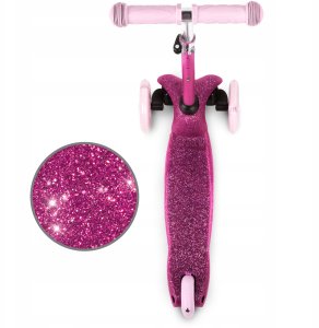 Hulajnoga Skids Control HULAJNOGA BALANSOWA UNO GLITTER PINK 5906601709210 2