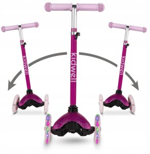 Hulajnoga Skids Control HULAJNOGA BALANSOWA UNO GLITTER PINK 5906601709210 8