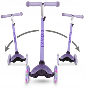 Hulajnoga Skids Control HULAJNOGA BALANSOWA UNO GLITTER VIOLET 5906601709227 8