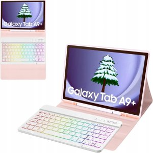 Etui z klawiaturą RGB do Samsung Galaxy Tab A9+ Plus SM-X210 obudowa case 5
