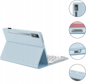 Etui z klawiaturą do Lenovo Tab P12 TB370, obudowa z klapką, case pokrowiec 9