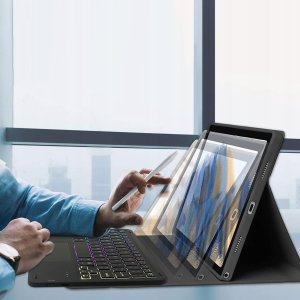 Etui z klawiaturą RGB Bluetooth do Samsung Galaxy Tab S9/S9 FE/S10 FE, case 3