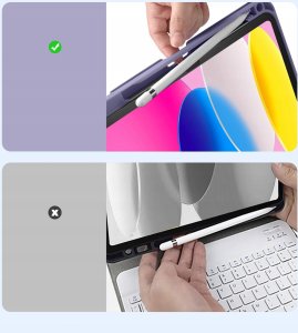 Etui z klawiaturą RGB do Apple iPad 11 2025/10 2022 Bluetooth mocna obudowa 5
