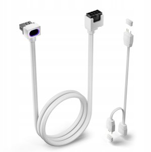 Dini Przewód przedłużacz do karty graficznej 8 Pin TYP A Asiahorse Hydrus ARGB Biały 2