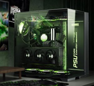 Dini Zestaw Czarnych transparentnych przedłużaczy Asiahorse do zasilacza 6 KIT 3