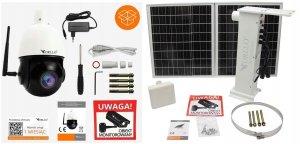 Kamera IP ORLLO Kamera Zewnętrzna SIM GSM 4G z Panelem Solarnym 60W ORLLO Z18 Bateria 30Ah 7