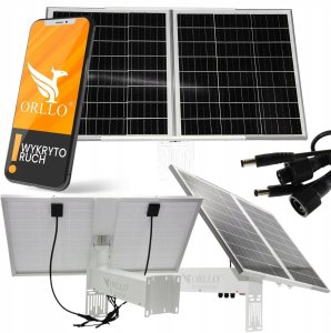 Kamera IP ORLLO Kamera Zewnętrzna SIM GSM 4G z Panelem Solarnym 60W ORLLO Z18 Bateria 30Ah 8
