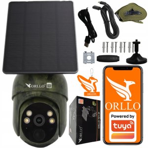 Kamera IP ORLLO ORLLO TZ1 MORO KAMERA IP ZEWNĘTRZNA OBROTOWA Z PANELEM SOLARNYM 3MPx 4G LTE 14