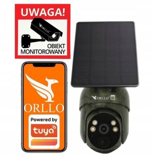 Kamera IP ORLLO ORLLO TZ1 MORO KAMERA IP ZEWNĘTRZNA OBROTOWA Z PANELEM SOLARNYM 3MPx 4G LTE 2