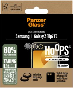 PanzerGlass Szkło hartowane na obiektyw PanzerGlass Hoops do Samsung Galaxy Z Flip7 FE 3