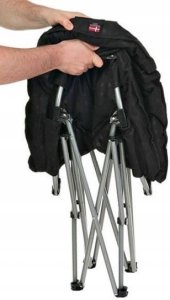 Garden4You Turystyczne krzesło z poduszką Outwell Casilda XL 470465 czarna 2