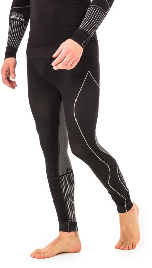 Gatta Legginsy męskie Thermo Men Basic Fugo 3S Black- White r. S 1