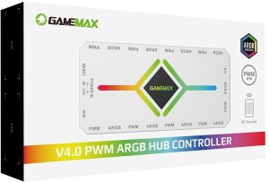 GameMax Gamemax | Remoter control | V4.0 ARGB PWM HUB BK | White | Gamemax 2