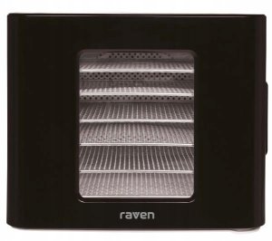 Suszarka RAVEN Suszarka spożywcza do grzybów warzyw owoców RAVEN ESS006 - 450W 6 sit 2