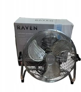 Termowentylator RAVEN Wentylator tradycyjny Cyrkulator podłogowy RAVEN 55W Srebrny 5