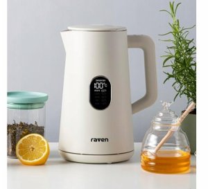 Czajnik RAVEN Czajnik elektryczny RAVEN EC024S 1,5L 1800W Regulacja temperatury Szary 7