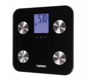 Waga łazienkowa RAVEN Waga łazienkowa elektroniczna RAVEN EW006X do 180 kg Czarna 2