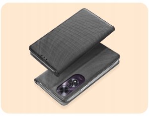 Hello Case Etui z Klapką Do Oppo A60 4G (Czarne, Zamykane, Magnetyczne, Kabura, Case) 2