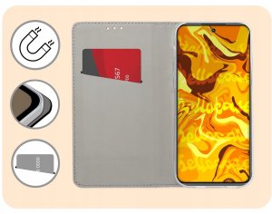 Hello Case Etui z Klapką Do Oppo A60 4G (Czarne, Zamykane, Magnetyczne, Kabura, Case) 3