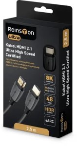 Kabel Reinston Kabel Przewód Reinston Ultra EK033U HDMI - HDMI 8K 2,5m Czarny 2
