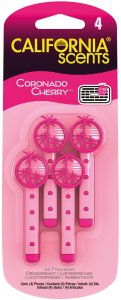 California Scents California Scents ZAPACH CALIFORNIA SCENTS VENT STICKS DO NAWIEWU - CORONADO CHERRY (4SZT.) 4