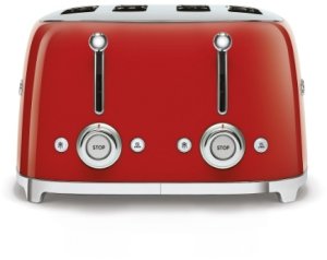 Toster Smeg Toster czteroszczelinowy Smeg TSF03PGEU 4 Tosty Grzanki Rozmrażanie 2000W 4