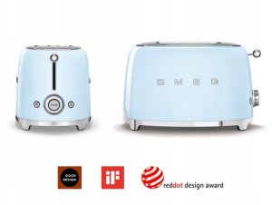 Toster Smeg Toster czteroszczelinowy Smeg TSF03PGEU 4 Tosty Grzanki Rozmrażanie 2000W 6