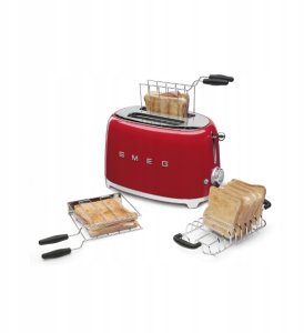 Toster Smeg Toster czteroszczelinowy Smeg TSF03PGEU 4 Tosty Grzanki Rozmrażanie 2000W 7