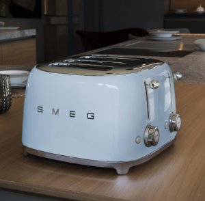 Toster Smeg Toster czteroszczelinowy Smeg TSF03PGEU 4 Tosty Grzanki Rozmrażanie 2000W 10