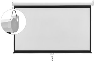 Ekran do projektora Spacetronik Ekran projekcyjny zwijany ręcznie 100" 16:9 2