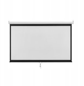 Ekran do projektora Spacetronik Ekran projekcyjny zwijany ręcznie 100" 16:9 3