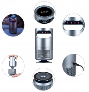 Sanico Owadobójcza Lampa UV na Komary i Muchy Stojąca 5W LED VAYOX z Wentylatorem 2