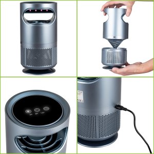 Sanico Owadobójcza Lampa UV na Komary i Muchy Stojąca 5W LED VAYOX z Wentylatorem 5