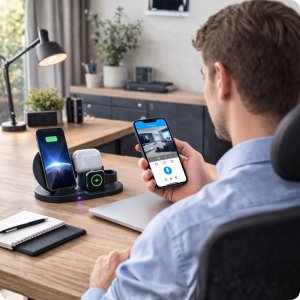 Kamera IP Spreest MINI KAMERA WIFI SZPIEGOWSKA UKRYTA W ŁADOWARCE ANDROID ZDALNY PODGLĄD RUCH 4