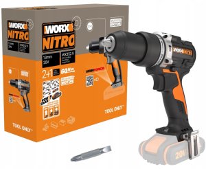 Worx Wkrętarka udarowa WORX WX352.9 60Nm 13mm BL 20V 5