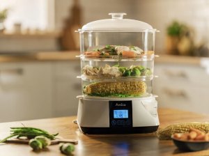 Amica Parowar Amica Lunaris PT 3011 900W 3 pojemniki 13