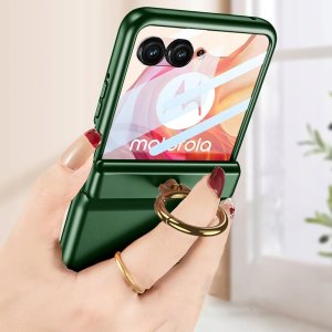 SUPERO Etui do Motorola Razr 50 Ultra, obudowa z ringiem futerał z szkłem na ekran 5