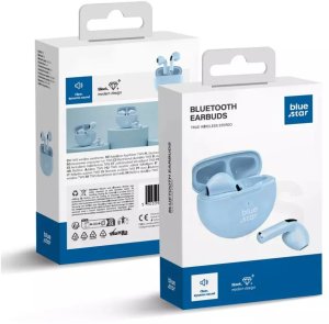 Słuchawki Bluestar Słuchawki bezprzewodowe douszne Blue Star Circle Beat TX3 TWS niebieskie 3