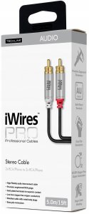 Kabel Techlink Kabel Przewód analogowy audio Techlink iWires Pro 2x RCA - 2x RCA 5 metrów 5