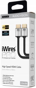 Techlink Kabel Przewód Techlink iWires Pro 711201 HDMI - HDMI 4K 1.5 m Czarny 5