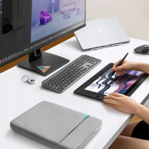 Etui Tomtoc tomtoc Sleeve - 14" MacBook Pro, Dark Grey 10