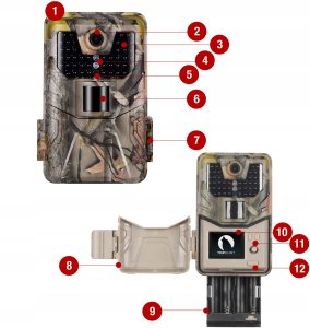 Kamera cyfrowa TOPHUNT FOTOPUŁAPKA Top-Hunt HC-900LTE 2K 20MPx 44xIR 4G LTE + karta microSD 32GB 11