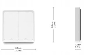 Tuya Pilot przycisk sceny TUYA SC12 ZigBee 2 kanały 6 SCEN 15