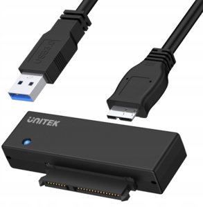 Adapter USB Unitek Adapter Y-1039 bridge USB 3.0 - SATA III 25"/35" 80cm black 16
