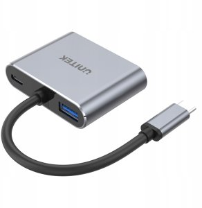 HUB USB Unitek Unitek Hub USB-C do HDMI 2.0 4K 60Hz, VGA, USB-A i PD 100W D1049A 4