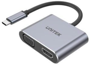 HUB USB Unitek Unitek Hub USB-C do HDMI 2.0 4K 60Hz, VGA, USB-A i PD 100W D1049A 8